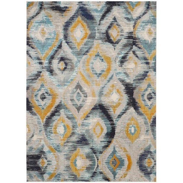 Safavieh Monaco Large Rectangle Area Rug, Blue and Multi - 8 x 11 ft. MNC242J-8 - main